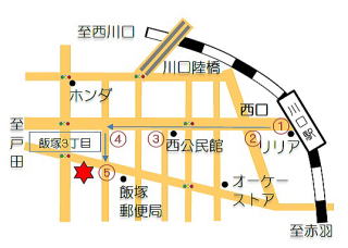 石上鍼灸院地図